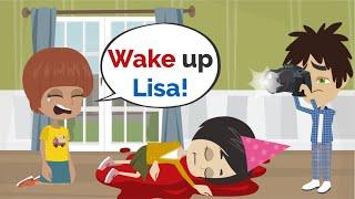 Lisa's DEADLY Accident ... | Basic English conversation | Learn English | Like English