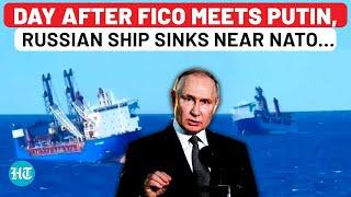 Western Sabotage? Russia Cargo Ship Sinks Near NATO Waters Day After Slovakia PM Meets Putin