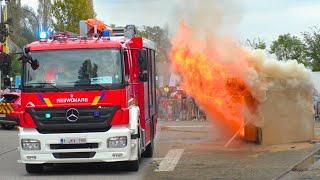 BRAND DEMONSTRATIE | Brandweer Lier in actie om uitslaande brand te blussen tijdens opendeurdag!