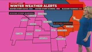 Chicago Weather Alert: Winter storm warning; blizzard-like conditions