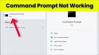 Command Prompt Not Working Issue Windows 11/ 10 / 8 / 7  - 2023 - CMD Not Working Issue - 2023