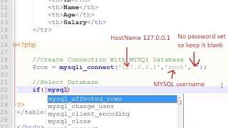 PHP - Displaying Records From MYSQL Database Using PHP