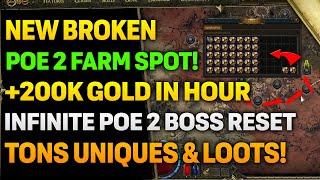 NEW CRAZY POE 2 FARMING SPOT!! Hidden Map Mechanics = INFINITE Boss Resets