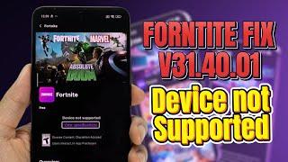 Download Fortnite APK Fix V31.40.01 for Device Not Supported in 2024