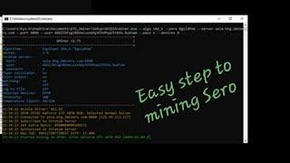 GPU mining Sero coin on Sero pool | Easy step to mining GPU Nvidia