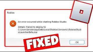 How To Fix Roblox Studio Login Error - An error occured while starting Roblox Studio