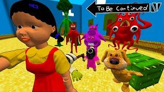 GARTEN OF BANBAN PLAYING the SQUID GAME with  TALKING BEN in Minecraft - Gameplay