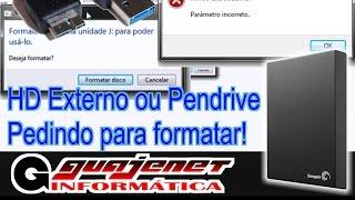 Formate o disco na unidade para poder usá-lo - Como resolver e recuperar os arquivos