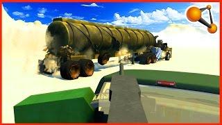 Epic Safari - Machine Gun vs Mad Max Trucks - BeamNG Drive