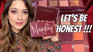 New! Huda Beauty NAUGHTY Nude Palette Review/Tutorial - 5 Looks