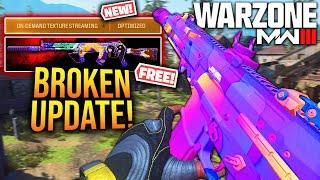 WARZONE: New MAJOR UPDATE is BROKEN! SECRET UPDATES & Changes, FREE REWARDS, & More!