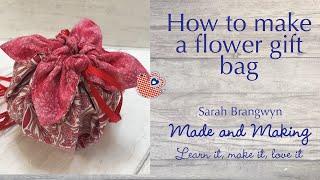 How to make a flower gift bag