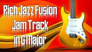 Rich Jazz Fusion Jam Track in G Major  Guitar Backing Track