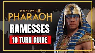 Ramesses - First 10 Turns Guide in 5 Minutes! Total War: PHARAOH (Legendary Difficulty)