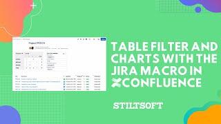 Table Filter and Charts with the Jira Macro in Confluence