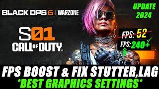  WARZONE & BLACK OPS 6 SEASON 1: HOW TO BOOST FPS AND FIX FPS DROPS / STUTTER 