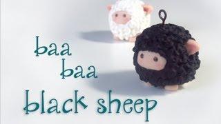 "Baa Baa Black Sheep" Polymer Clay