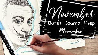 PLAN WITH ME | NOVEMBER 2019 Bullet Journal Setup | Movember theme