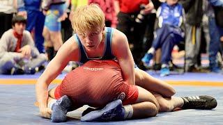 U17 M. Murena (ITA) vs N. Vettenranta (FIN). Freestyle 60kg youth wrestling.