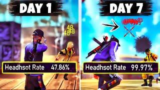 How I Became 99.97% Headshot Player in 7 Days | Free Fire Pakistan