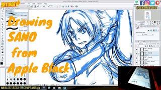 FIRST LIVESTREAM! Drawing Sano from Apple Black