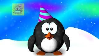 Happy Birthday Penguin Dance - Funny Penguin Birthday Song