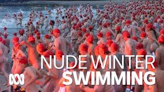 Tasmania's first Dark Mofo nude swim attracted 300, this month there'll be 3,000  | ABC Australia