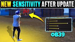 Best Sensitivity For Free Fire After Update Ob39 | New Sensitivity Settings After Update | 2023
