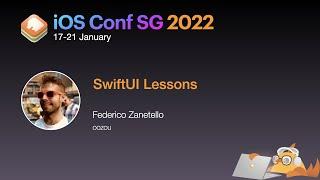 SwiftUI Lessons - iOS Conf SG 2022