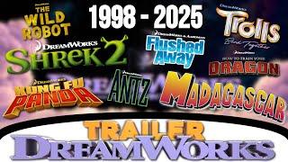 All DreamWorks Trailer Logos (1998-2025)