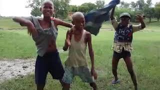 Funny dance video with village childrens