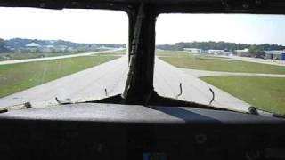 DC-3 Takeoff from Cockpit