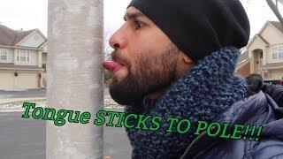 Tongue STICKS TO POLE!!!!