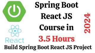 Spring Boot React JS Full-Stack Project | Spring Boot React Crash Course [2024] 