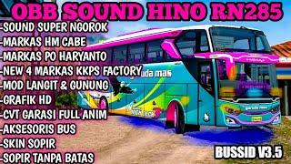 OBB BUSSID SOUND HINO RN285 SUPER NGOROK  || BUSSID V3.5