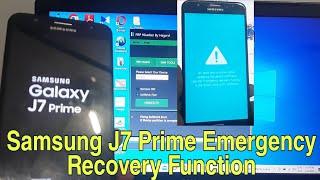 Samsung J7 Prime emergency recovery function