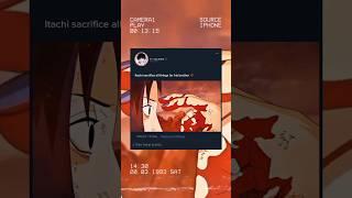 Itachi sacrifice all things for his brother || #shorts