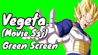 Ssj (Movies -not all) Vegeta Green Screen