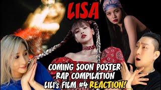 [SUB] BLACKPINK LISA SOLO RAP COMPILATION / LILI's FILM #4 Dance Performance Reaction! 리사 솔로 리액션!