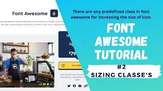 How can we increase the size of font awesome icon using predefined class. - #2 Sizing class