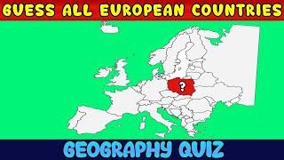 How Many European Countries Can You Guess? (Map Quiz)