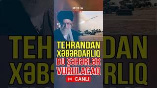 İran bu iki şəhəri vuracağını bildirdi - Media Turk TV #mediaturk #trend #shortvideo