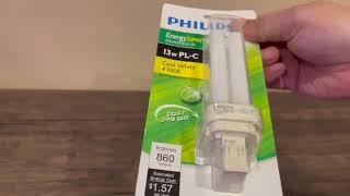 Philips 230409 Energy Saver PL C 13 Watt Compact Fluorescent Light Bulb Review