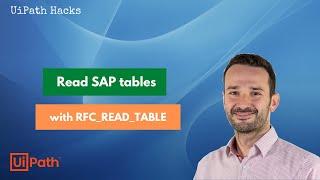 Read SAP tables in UiPath with RFC_READ_TABLE