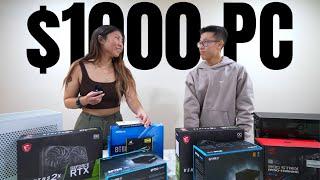 $1000 PC Building Race with @peachietech -  Small Form Factor PC Build & Giveaway