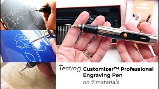 Testing Culiau Customizer Professional Engraving Pen