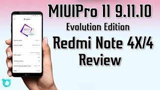 MIUIPro 11 Evolution Edition for Redmi Note 4X/4 (Mido) Review | Beta 9.11.10 Pie Port