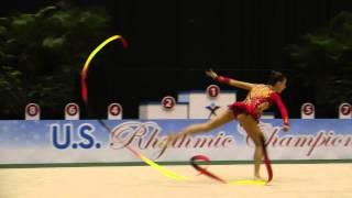 Julia Garbuz - Ribbon - All Around Final - 2013 U.S. Rhythmic Championship
