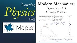 Learning Physics: Dynamics - 1D Example Problems