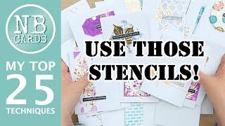 SMASH IT WITH STENCILS! 25 SUPER TECHNIQUES for Making Clean and Simple Cards!  [2024/134]